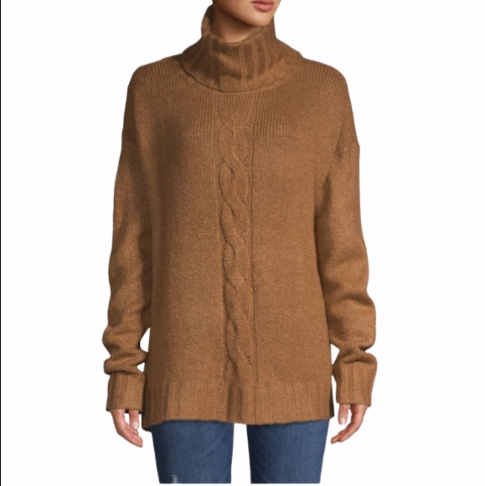 NWT Lord & Taylor Cable-Knit Turtleneck Sweater